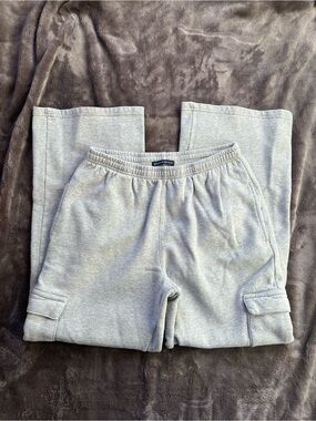 Brandy Melville Heather Gray Cargo Jogger Pants